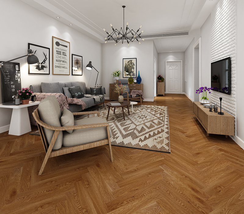 Authentic-oak-herringbone-loung-flooring